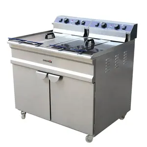 96L Double Tank Commercial Chicken Deep Fryer With Stand