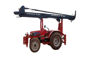 Tracteur avec grue camion grue avec tarière perceuse empileuse pour la construction d'électricité - Product Image 2