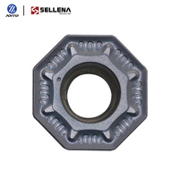 Plaquette de fraisage en carbure OFMT05T3 pour machine CNC, usinage de l'acier, fraise à face octogonale à 8 dents, lame de coupe, 10 pièces OEM