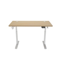 Bureau électrique ergonomique GEDO Y100 à hauteur réglable, avec plateau en acier de 18 mm, surface en PVC et système de levage à moteur unique pour bureau intelligent
