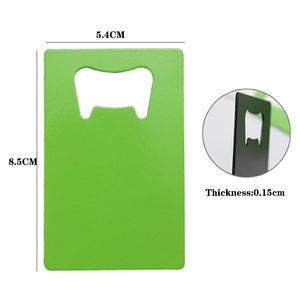 Abrebotellas de cerveza portátil de acero inoxidable, estilo creativo de tarjeta de crédito con logotipo personalizado, Artículos de bar sostenibles para uso en fiestas en casa - Product Image 3
