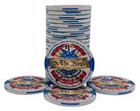 Jetons de poker en céramique OEM ODM, 2e amendement, qualité casino, 100 pièces, fabriqués en Chine