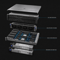 Serveur d'entreprise 2288H V7 2U Intel Xeon Scalable 2 sockets DDR5 5600MT PCIe Gen5 NVMe GPU pour inférence IA