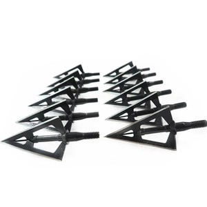 Đầu mũi tên cố định 100Grain, đầu mũi tên bằng thép đen, dành cho cung hợp chất, săn bắn, bắn cung, đường kính thân mũi tên 6.2mm - Product Image 4