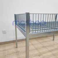 Portable Moderne Style MC MC-PC10A Magasin De Détail Maille Table D'affichage Traitement De Surface De Zinc Fil Poubelle 200kg Capacité Promotion