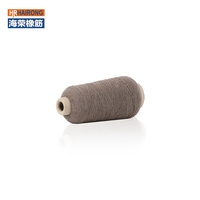 Fil mélangé de polyester recouvert de caoutchouc motif teint à haute ténacité pour tricoter une élasticité élevée 90 #7575
