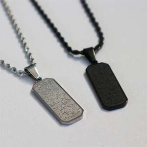 Collana con ciondolo calligrafia araba all'ingrosso della fabbrica, versetto del corano per la protezione, collana islamica di moda - Product Image 4