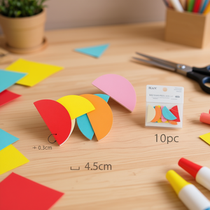 Semicerchi in Legno Ilan 4,5 Cm Multicolore 10 Pezzi - Product Image 2