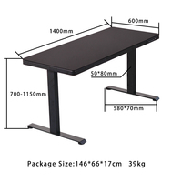 Bureau en verre multifonctionnel de couleur personnalisée, table de bureau debout à montage rapide, réglable en hauteur, bureau d'ordinateur unique