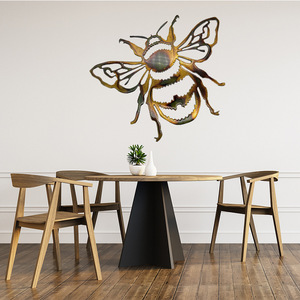 Decorazioni per interni ed <span class=keywords><strong>esterni</strong></span> di api di rabarbaro realizzate in metallo decorazione per pareti di api in metallo Color taglio Laser - Product Image 4
