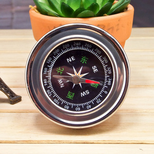 60mm Metal Outdoor Bilingual Compass Stainless Steel High Accuracy Handheld Navigation Tool - Product Image 2