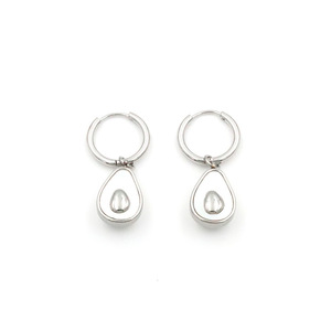 Avocado Shape Huggie Earrings <b>Titanium</b> Steel Gold And Silver Color For Women Gift Jewelry Fashion <b>Stud</b> Earrings - Product Image 4
