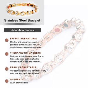 <span class=keywords><strong>Amazon</strong></span> vente en gros de bracelet magnétique à énergie scalaire en acier inoxydable au germanium biologique sain pour hommes et femmes - Product Image 5