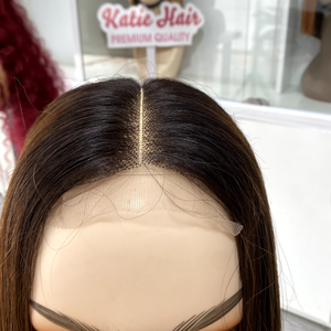 Perruque de cheveux humains vierges vietnamiens pour femmes avec dentelle transparente Densité de couleur personnalisée 13X4 Style naturel brut - Product Image 3