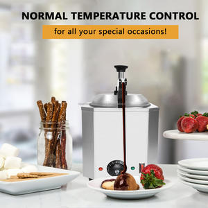 เครื่องอุ่นอาหารเชิงพาณิชย์แบบไฟฟ้าสามหัว ยี่ห้อ Yunqingtech ทำจากสแตนเลส เหมาะสำหรับซอส ช็อกโกแลต ขวดชีส และนาโช - Product Image 5