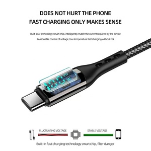 PD 100W cavo di ricarica rapida USB Display a LED tipo <span class=keywords><strong>C</strong></span> a tipo <span class=keywords><strong>C</strong></span> cavo di ricarica rapida per Tablet Notebook ricarica per telefono cellulare - Product Image 3