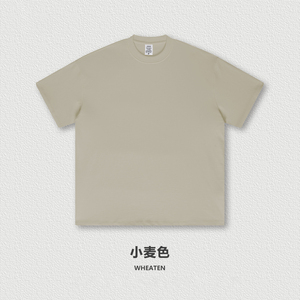 T-shirt unisexe personnalisé à manches courtes pour homme, en coton 100 %, poids lourd 425 g/m², coupe ample, tendance estivale pour jeunes, S1722 - Product Image 4