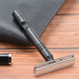 Yaqi Matte Black Brass Handle Single Blade <strong>Straight</strong> <strong>Safety</strong> <strong>razor</strong> - Product Image 2