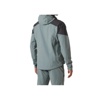 Veste coupe-vent imperméable de haute qualité pour hommes pour l'automne hiver respirant sans couture col montant fermeture éclair XL Service OEM