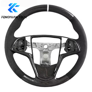 Volante de Fibra de Carbono Forjado para <span class=keywords><strong>Cadillac</strong></span> <span class=keywords><strong>Cts</strong></span> v Ats Ct5 Xt6 Ct4 <span class=keywords><strong>Cts</strong></span>-v <span class=keywords><strong>3.6</strong></span> F1 Srx STS XTS Escalade Coupe 2016 2008 2004 - Product Image 6