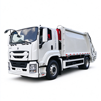 Camion compacteur hydraulique diesel manuel Isuzu 4x2 pour la collecte de déchets à grande échelle, collecte de déchets municipaux et urbains