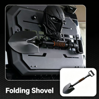 Boîte de rangement latérale noire pour voiture, support de bagages pour vitre arrière, support de pelle pour Jetour Traveler Shanhai T2, pièces de modification extérieure