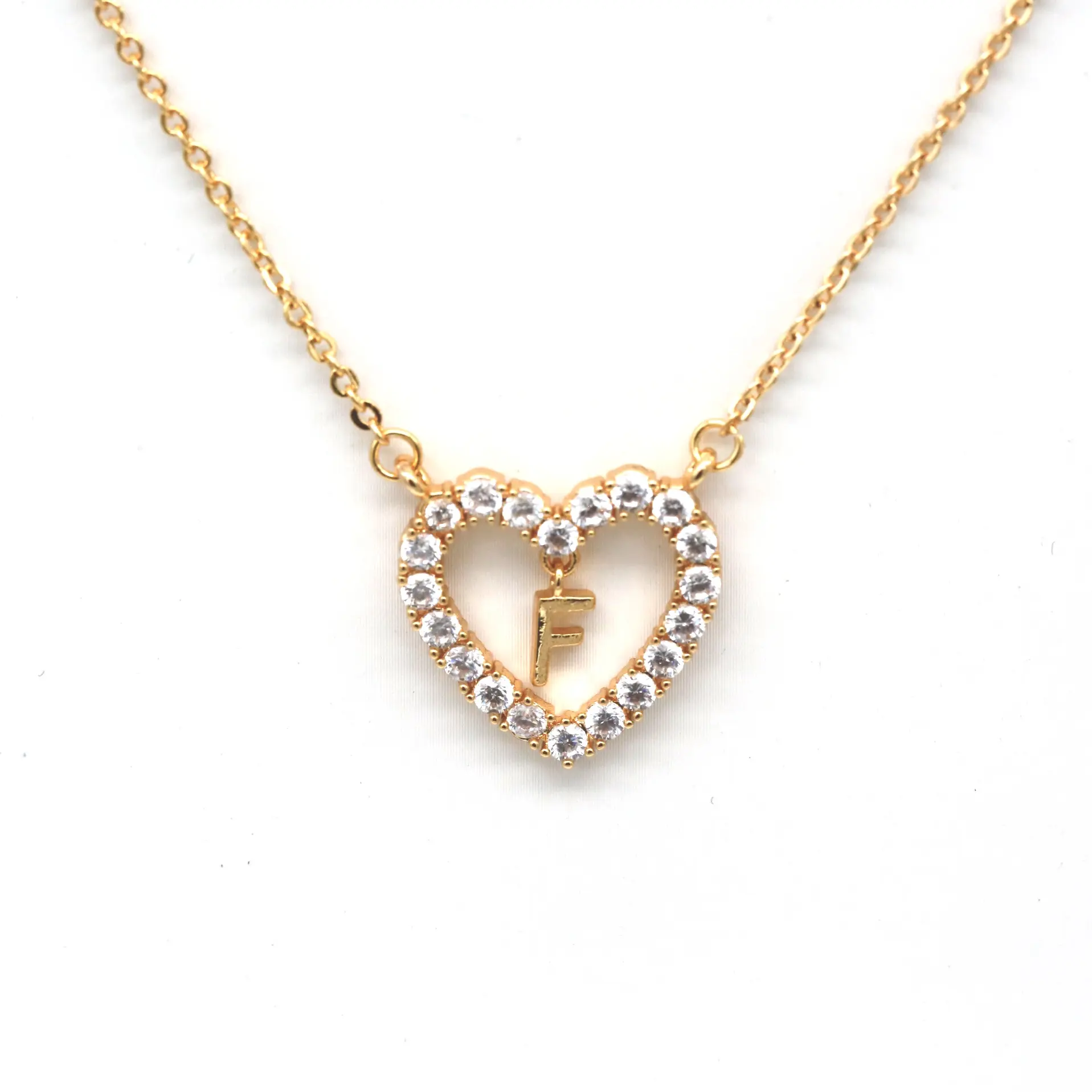 Романтические аксессуары блестящее сердце кулон ожерелье бриллиант розовое золото Женское Ожерелье