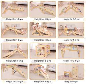 XIHA bébé Pickler grimpeur Montessori enfant en bas âge aire <span class=keywords><strong>de</strong></span> <span class=keywords><strong>jeux</strong></span> intérieure Pickler arc Piklers Triangle cadre d'escalade en <span class=keywords><strong>bois</strong></span> - Product Image 6