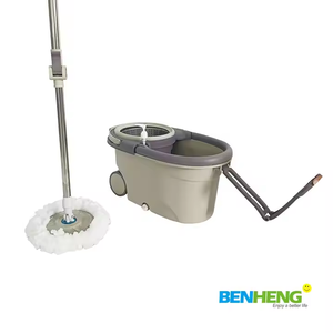 <span class=keywords><strong>Mopa</strong></span> Giratoria 360° de Acero para el Hogar con Cubeta de Plástico, <span class=keywords><strong>Mopa</strong></span> de Microfibra y Set de Cubeta para Limpieza de Pisos - Product Image 2