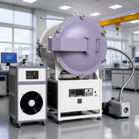 Tungku Vakum Atmosfer Industri 1700 ℃   Struktur Baja Tahan Karat PLC Kapasitas Inti 200kg
