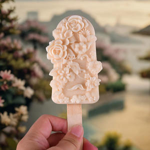 Moule en silicone alimentaire créatif à motifs floraux, réutilisable pour la fabrication <span class=keywords><strong>de</strong></span> bâtonnets glacés, idéal pour la crème glacée artisanale DIY et les recettes maison pour touristes - Product Image 4