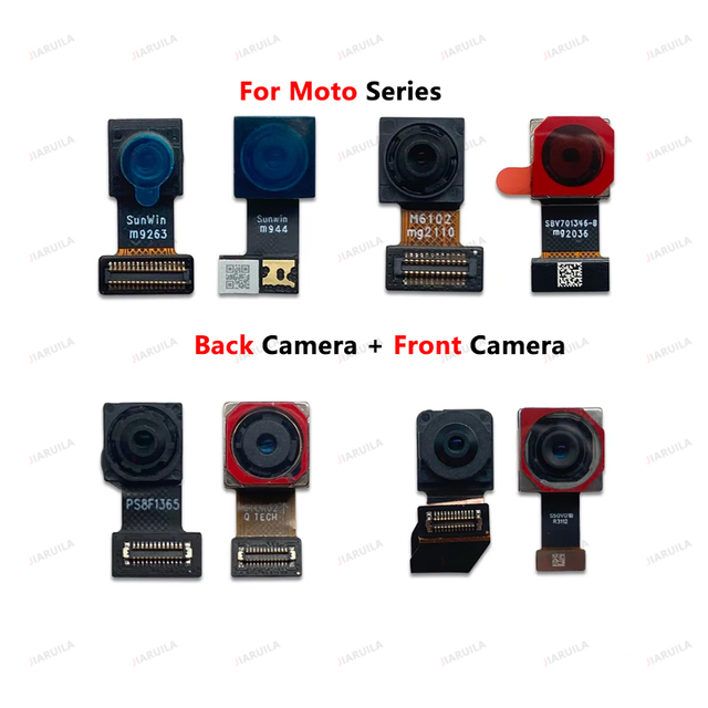 Wholesale Mobile Phone Front Camera Flex Cables for Moto E6 Plus E6i E13 E22 E32 E40 Edge 30 Back Rear Camera Parts Replacement