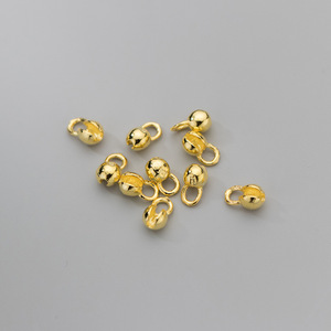 Tốt Nhất Bán Bạc 925 Mạ Vàng Bọc Dây Đóng <span class=keywords><strong>End</strong></span> Khóa Uốn Bead Bìa Clasp Cho Đồ Trang Sức Vòng Đeo Tay Vòng Cổ Làm - Product Image 5