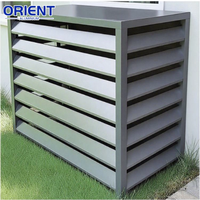 Couvercle de climatiseur extérieur en alliage d'aluminium, moderne et personnalisé, avec protection durable contre les hautes températures