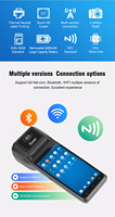 Terminal de paiement intelligent portable tout-en-un OCOM T2 Pro avec imprimante sans fil et lecteur d'empreintes digitales