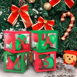 Factory Square Christmas Party Favor Box Set Red Transparent <b>Balloons</b> Eco-Friendly Reusable Large Decoration for - Product Image 3