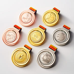 Medaglie in Metallo Dipinte Personalizzate per Eventi di Maratona e Incontri Sportivi di Taekwondo, Medaglie su Misura per Competizioni Internazionali - Product Image 5