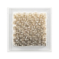 Art mural en papier 3D abstrait moderne personnalisé pour la décoration d'hôtel, peinture artisanale, vente en gros, coloration