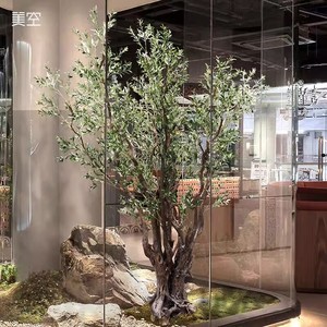 Nhà Hàng Khách Sạn Trung Tâm Mua Sắm Artificilal Lớn Lớn Cây Ô Liu 4M Cho Trang Trí Lớn Ô Liu Cây Nhân Tạo - Product Image 4