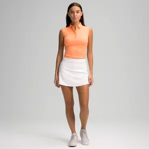 OEM ODM Mujeres Correr Entrenamiento Deportes Tenis Vestido de golf Faldas con bolsillos incorporados Cintura alta Plisada Ropa de golf Faldas de tenis