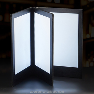 Biểu Tượng Tùy Chỉnh LED Chiếu Sáng Thực Đơn Chủ Thực Phẩm Uống Kiểm Tra Dấu Hiệu Hiển Thị Ánh Sáng up Menu Cuốn Sách Bìa Cho Nhà Hàng Thanh Câu Lạc Bộ Đêm - Product Image 5