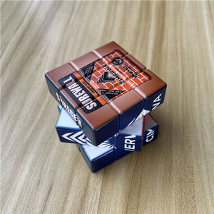 Diseño personalizado UV impreso promocional niños novedad juguete educativo 3x3x3 <span class=keywords><strong>cubo</strong></span> <span class=keywords><strong>de</strong></span> plástico mágico rompecabezas - Product Image 3