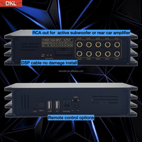 Lecteur voiture Amplificateur DSP 4 en 4 sorties 8 sorties RCA avec bande 31 EQ Andrond APP Class AB Amplificateur DSP voiture