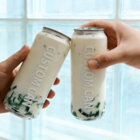 Bouteilles de boisson BSBH, canettes transparentes avec couvercles entièrement ouvrables, logo personnalisable, canettes en PET pour boissons, gâteaux, glaces, canettes en plastique pour boissons