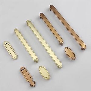 Nuevo Tirador de Puerta de Armario Minimalista de Aleación de Zinc, Duradero, Cromado, para Cajones de Cocina, Geométrico, con Diseño de Huevo Moleteado, Largo - Product Image 5