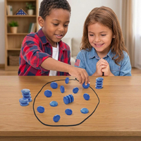 Jeu de puzzle magnétique pour enfants et adultes, portable, écologique, en verre et plastique, jeu de table avec sac de rangement de voyage, développe la concentration