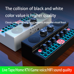 Tarjeta de Sonido Profesional SY7 con Altavoz, Micrófonos Inalámbricos Duales con Cancelación de Ruido para <span class=keywords><strong>Karaoke</strong></span>, Streaming y Podcasting - Product Image 6