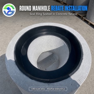 Junta de sellado de alcantarilla personalizada, anillo de sellado EPDM, junta de goma hermética antiinfiltración para tuberías de drenaje de hormigón, alcantarillado industrial - Product Image 1