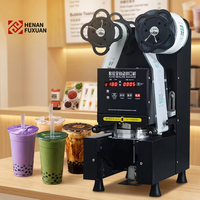 Machine de scellage électrique automatique portable pour gobelets jetables en PP, PET, PE, avec film plastique thermoscellable, fabriquée en Chine
