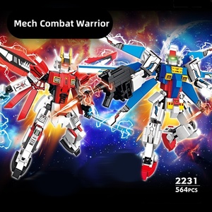 Mech chiến binh xây dựng khối thiết lập, chiến binh Mech kiến trúc đồ chơi, sáng tạo bộ sưu tập quà tặng, thích hợp cho bé trai và trẻ em 8-12 - Product Image 3